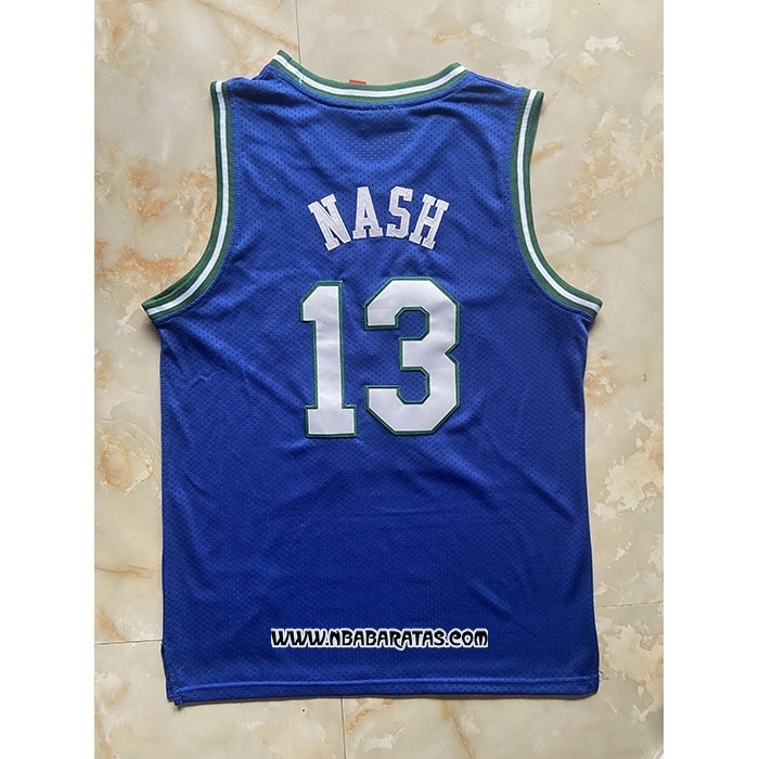 Camiseta Nino Dallas Mavericks Steve Nash #13 Mitchell & Ness 1998-99 Azul